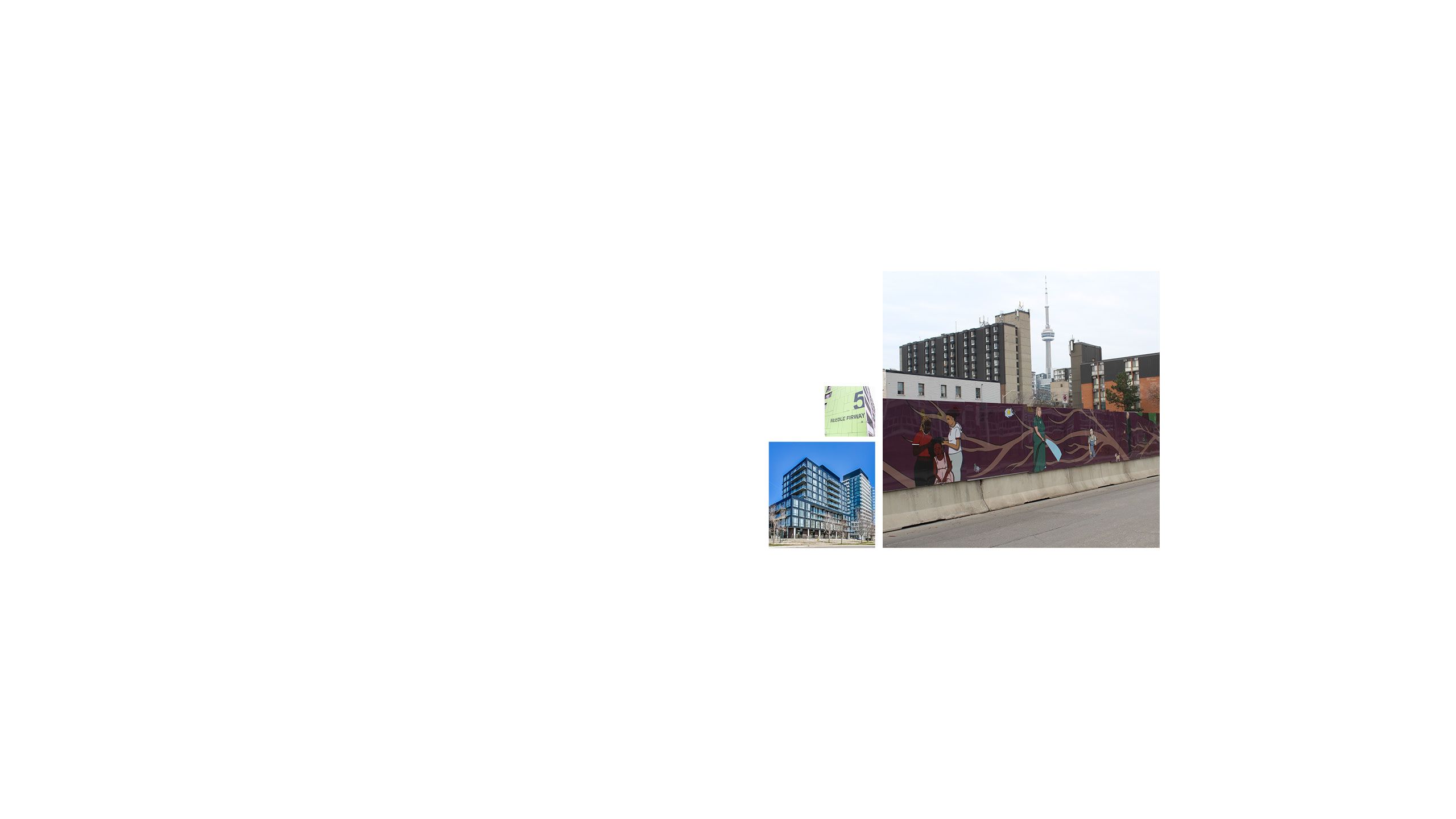 Photos of buildings and construction