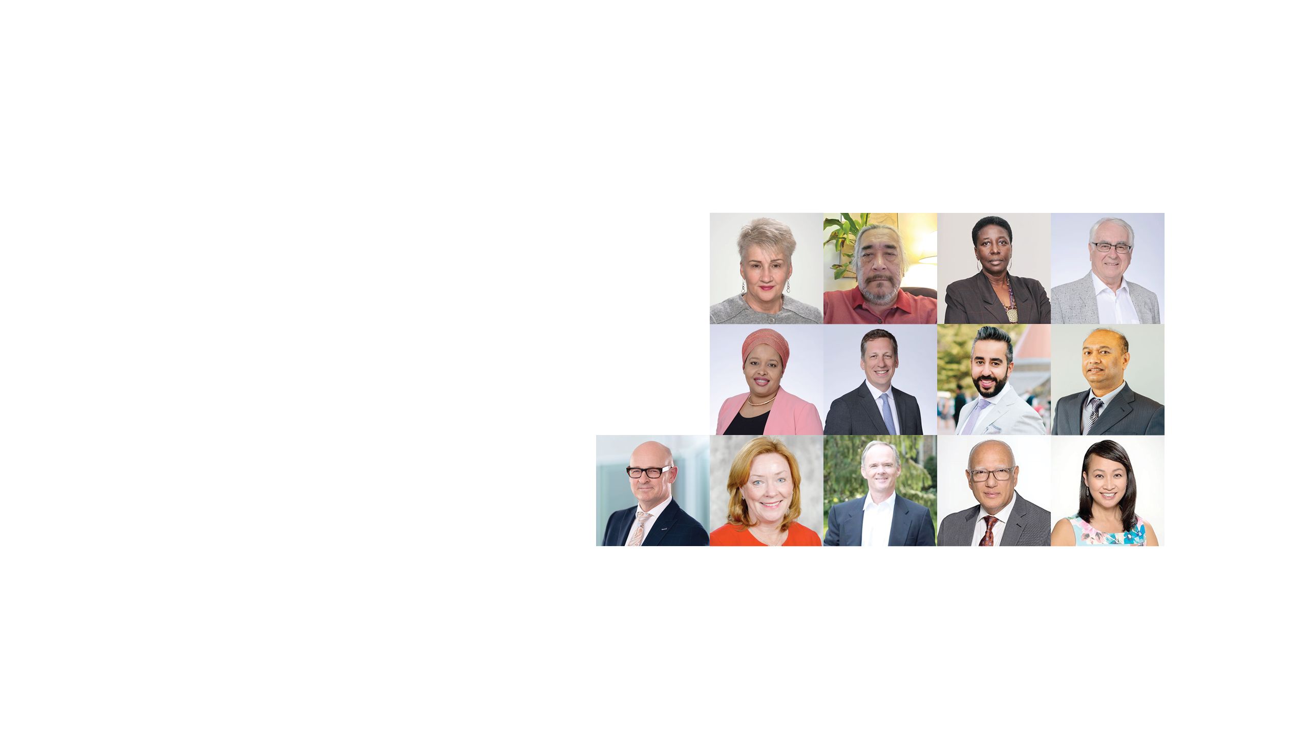 Photos of board members